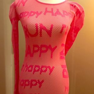 Long sleeve and net running shirt